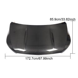 Dry Carbon Fiber Engine Bonnet Hood Cover For Mercedes Benz V Class W447 Vito 2015-2019