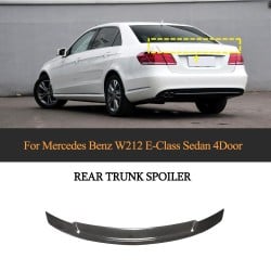Carbon Fiber Rear Trunk Spoiler Boot Wing Lip For Mercedes Benz E Class W212 Sedan 2010-2016