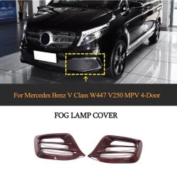 Modify Luxury V Class W447 Dry Carbon Fiber Car Air Intake Vent Cover for Mercedes Benz V250 MPV 4-Door 2020-2021
