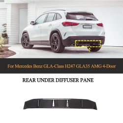 Carbon Fiber Rear Under Diffuser Panel for Mercedes Benz GLA-Class H247 GLA35 AMG 4-Door 2020-2021