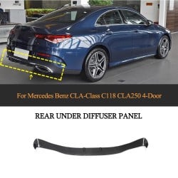 Carbon Fiber Rear Diffuser Lip for Mercedes Benz CLA-Class C118 CLA250 4-Door 2020-2021