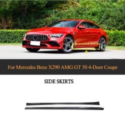 Carbon Fiber X290 Side Skirts Extension for Mercedes Benz AMG GT 53 GT 43 4-Door Coupe 2019-2020