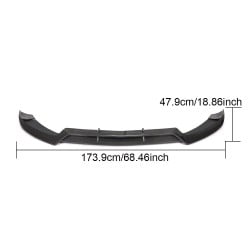 Carbon Fiber Car Front Lip for Mercedes-Benz C300 C200 C250 C205 2D 4-Door 2015-2018