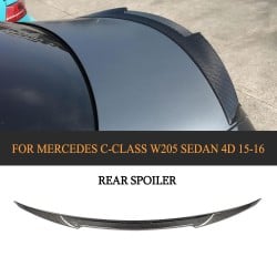 Auto Carbon Fiber Car Spoiler for Mercedes Benz C-Class W205 Sedan 4-Door 2015-2016