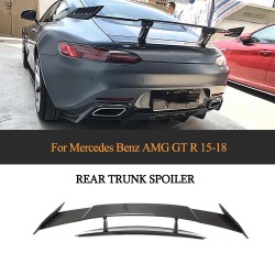 Modify Luxury GT R Carbon Fiber Rear Wing Spoiler Lip for Mercedes Benz GT AMG 2015-2018