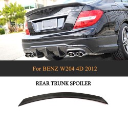 Carbon Fiber Spoiler Wing for Mercedes-Benz C-Class W204 C180 C200 C250 C300 C63 AMG Sedan 4-Door 2008-2014