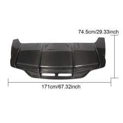 Carbon Fiber Car Bumper Diffuser for Mercedes-Benz S-Class S500 S550 Coupe 2-Door 2014-2017