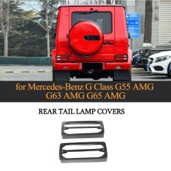 Carbon Fiber Rear Tail Lamp Cover for Mercedes Benz G-Class W463 G55 G63 G65 AMG 2004-2018
