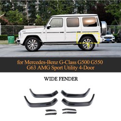 Dry Carbon Fiber Wheel Arch Fender Flare for Mercedes-Benz W464 W464A G500 G550 G63 AMG Base Sport Utility 4-Door 2019-2023
