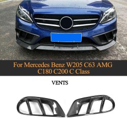 Carbon Fiber W205 Sport Fog Lamps Cover for Mercedes Benz C Class C300 C400 C450 C43 AMG Sedan 2015-2017