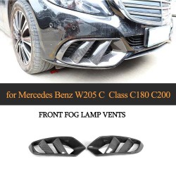 Carbon Fiber C200 Front Bumper Air Vents for Mercedes Benz W205 C Class C180 C200 2015-2017