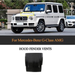 W464 G63 Car Bonnet Carbon Fiber Hood Vents for Mercedes Benz G500 G550 G63 AMG 2019-2023
