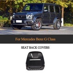 Dry Carbon Fiber W464 G63 Seat Back Covers for Mercedes Benz G-Class G500 G550 G55 G63 AMG 2019-2023