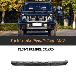 Dry Carbon Fiber Front Bumper Guard Exterior Cover for Mercedes Benz W463 W464 G500 G550 G65 AMG 2019-2023