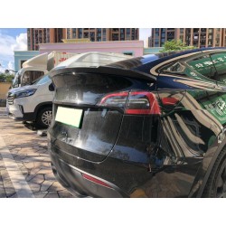 Dry Carbon Fiber Rear Trunk Spoiler for Tesla Model Y Sport Utility 4-Door 2019-2023