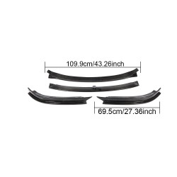 Carbon Fiber Front Spoiler for Tesla Model S 70D P85D 90D P100D Sedan 4-Door 2016-2017