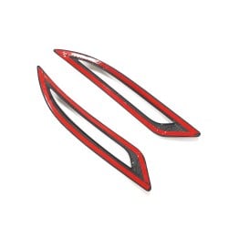 Dry Carbon Fiber Rear Bumper Reflector Exterior Trims for Tesla Model 3 Electric 2016-2023