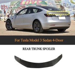 Carbon Fiber Model 3 Rear Spoiler for Tesla Model 3 Sedan 4-Door 2017-2023