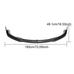 Carbon Fiber Front Bumper Lip for Tesla Model 3 Sedan 4-Door 2016-2023