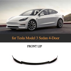 Carbon Front Bumper Lip Bodykit Fit for Tesla Model 3 Sedan 2016-2018