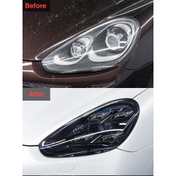 Porsche Cayenne 2015-2017 (958.2) Upgrade to 2022 - Smoked PDLS Plus LED Matrix Headlights - Free Shipping