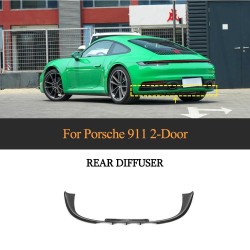 Dry Carbon Fiber Rear Diffuser for Porsche 911 992 Carrera 4 S 4S Coupe 2-Door 2019-2020 [ EXW ]