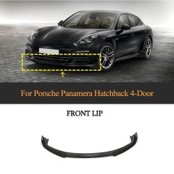 Carbon Fiber Front Bumper Lip Chin Spoiler Body Kit For Porsche Panamera 970 Base Hatchback 2014-2016 [ EXW ]