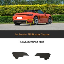 For Porsche 718 Boxster Cayman 2016-2019 Carbon Fiber Rear Bumper Air Fender Vents [Free Shipping]