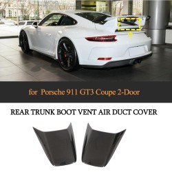 Dry Carbon Fiber 991 GTS Rear Trunk Vents Exterior Trim for Porsche 911 991 GTS 2017-2019 [EXW]