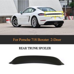 Carbon Fiber Rear Active Ducktail Spoiler for Porsche 718 Boxster Cayman 2016-2019