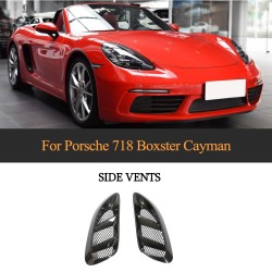 Carbon Fiber 718 Side Vents for Porsche 718 Boxster Cayman 2016-2018