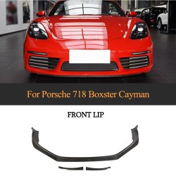 Carbon Fiber 718 Front Lip for Porsche 718 2016-2018 3pcs/set [EXW]