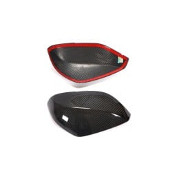 For Infiniti Q50 Q50S Q60 Q60S Q70 2014-2021 Dry Carbon Fiber Side Rear View Mirror Cover Caps Pair