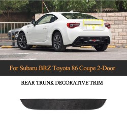 Carbon Fiber Rear Trunk Decoration Trim for Toyota GT86 GTS / BRZ 2013-2020