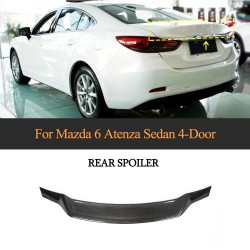 Carbon Fiber Rear Trunk Spoiler for Mazda 6 Atenza Sedan 4-Door 2014-2019