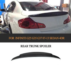 Carbon Fiber Trunk Spoiler Wing Lip for Infiniti G25 G35 G37 2007-2013 Sedan 4Dr