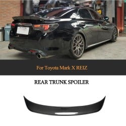 Carbon Fiber Rear Trunk Spoiler Boot Lip Wing Spoiler For Toyota REIZ Mark X 2011 - 2017