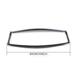 Carbon Fiber Front Grill Mesh Grille Frame Trim Sticker for Infiniti Q50 Sedan 4-Door 2014-2016