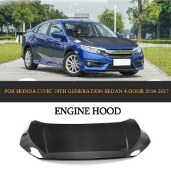 Carbon Fiber Engine Hood Bonnet for Honda Civic 10th Generation Sedan 2016-2017