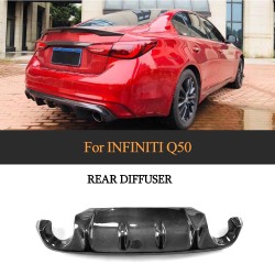 Carbon Fiber Q50 Rear Diffuser for Infiniti 400 Sport Sedan 4-Door 2018