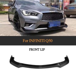 Carbon Fiber Front Chin Lip Spoiler for Infiniti Q50 Base Sedan 4-Door 2018