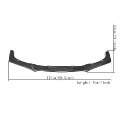 Carbon Fiber Front Lip Spoiler for Honda Civic 10th Type R Glossy 2016-2017