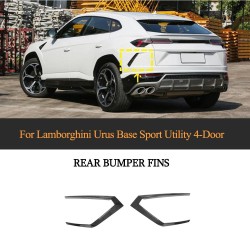 Dry Carbon Fiber Rear Bumper Vent Trims for Lamborghini Urus Sport Utility 4-Door 2018-2021