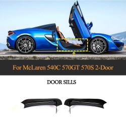 Dry Carbon Fiber 570 Side Door Sills Plate Molding Trim for McLaren 540 570s 570GT 2015-2021