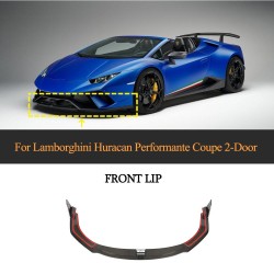 Carbon Fiber Front Bumper Lip Spoiler for Lamborghini Huracan Performante Coupe 2-Door 2017-2019