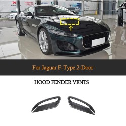 Dry Carbon Fiber F-Type Engine Hood Vents for Jaguar F-Type X152 Base Coupe 2-Door 2020-2021