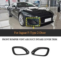 Carbon Fiber F-Type Front Bumper Vents for Jaguar F-Type X152 Base Coupe 2-Door 2020-2021