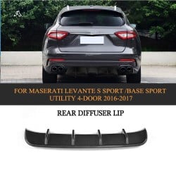 Carbon Fiber Rear Diffuser Lip for Maserati Levante S Sport Utility 4-Door 2016-2017