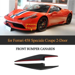 Carbon Fiber Front Bumper Air Fender Vent for Ferrari 458 Speciale Coupe 2014-2015