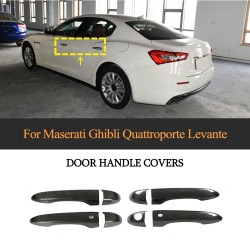 Dry Carbon Fiber Door Handle Covers for Maserati Ghibli Quattroporte Levante 2013-2019 (4PCS)